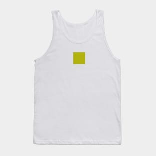 Minimalist colorful yellowish green color decor. Tank Top